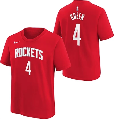Nike Boys' Houston Rockets Name and Number Icon Graphic T-shirt