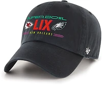 '47 Chiefs vs. Eagles Super Bowl LIX Dueling Clean Up Cap