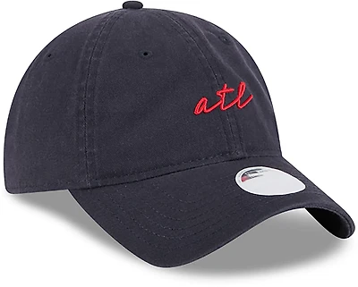New Era Atlanta Braves Adults' 9TWENTY Team Script Cap
