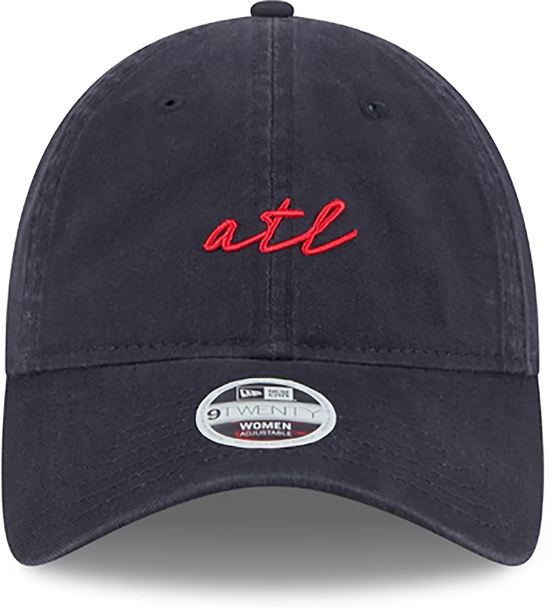New Era Atlanta Braves Adults' 9TWENTY Team Script Cap