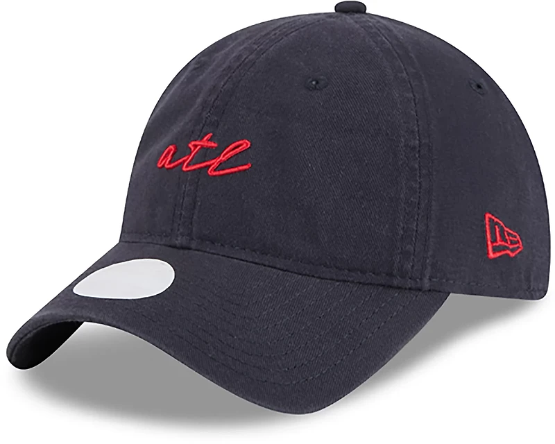 New Era Atlanta Braves Adults' 9TWENTY Team Script Cap