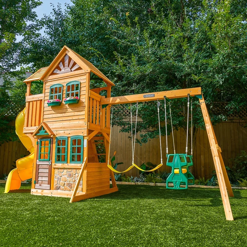 KidKraft Boulder Station Swing Set Playset