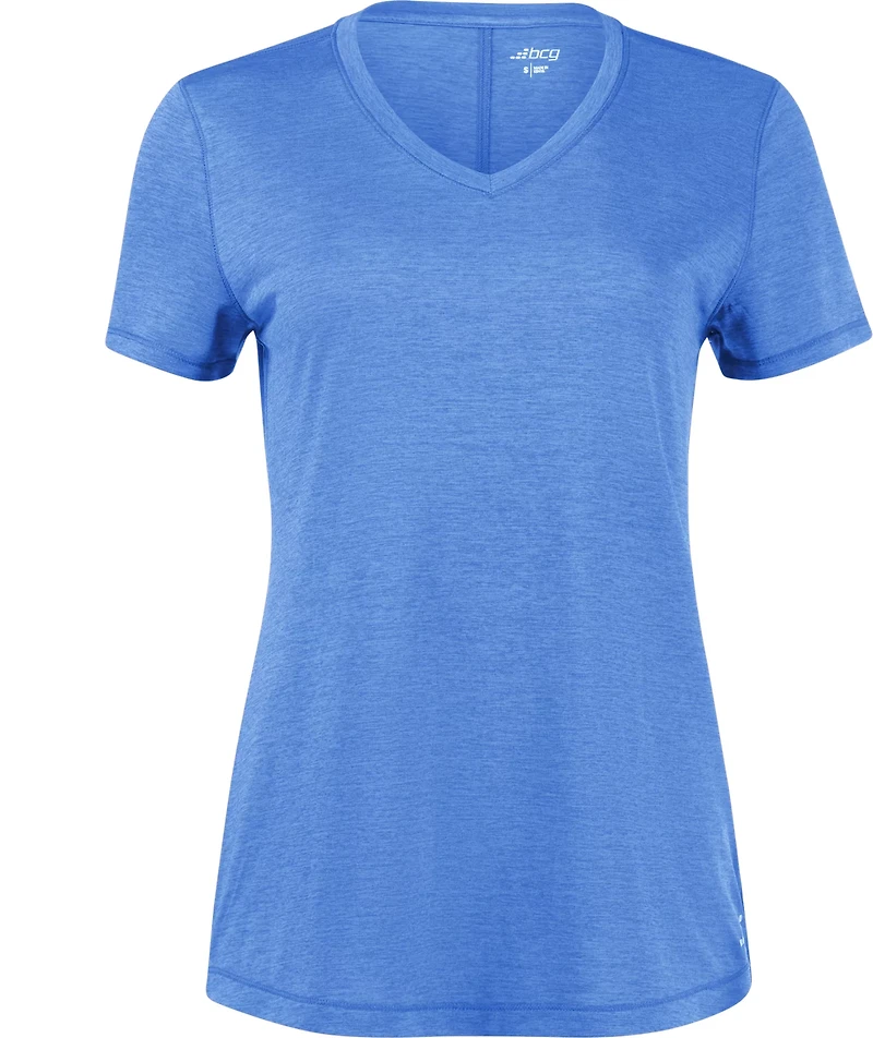 BCG Women's Turbo Melange V-neck T-shirt