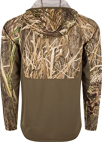 Drake Men's EST Performance 1/2 Zip Camo Hoodie