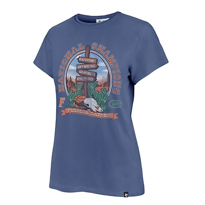 '47 Brand Women's Florida 2025 Men's March Madness National Champions Arch Frankie Short Sleeve T-shirt
