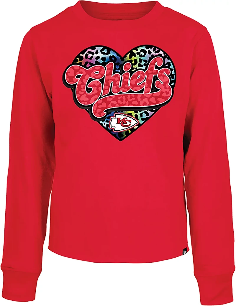 New Era Girls' Chiefs Raw Edge Long Sleeve T-shirt