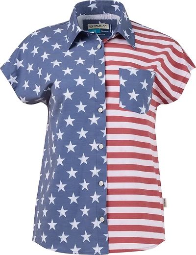 Magellan Outdoors Women's Americana Button Down Top