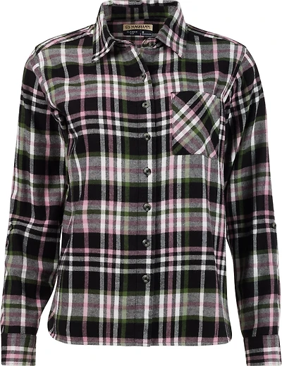 Magellan Outdoors Women's Willow Creek Plaid Long Sleeve Top