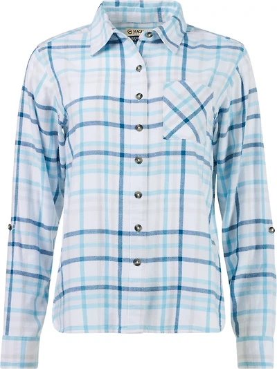 Magellan Outdoors Women's Willow Creek Plaid Long Sleeve Top