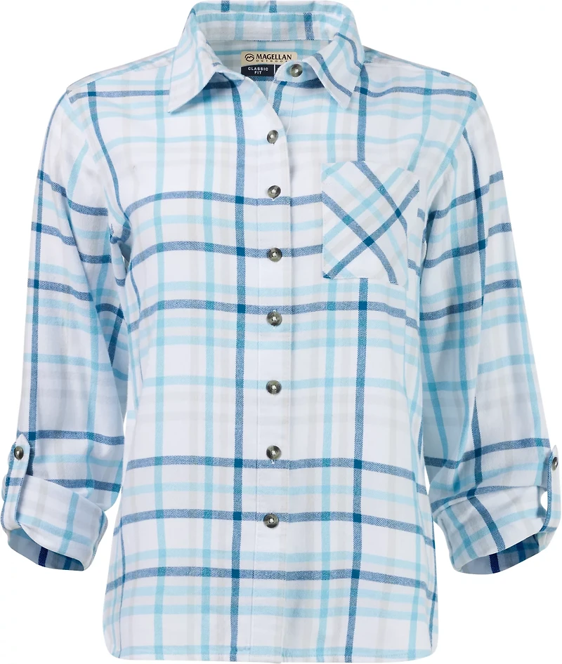Magellan Outdoors Women's Willow Creek Plaid Long Sleeve Top