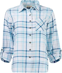 Magellan Outdoors Women's Willow Creek Plaid Long Sleeve Top