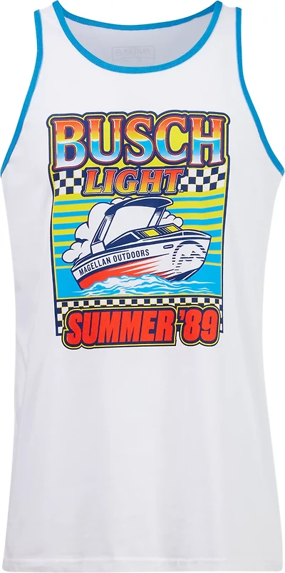 Magellan Outdoors Men's Busch Light Boat Graphic Tank