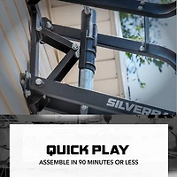Silverback NXT 54 in Steel Wall-Mounted Basketball Hoop