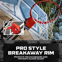 Silverback NXT 54 in Steel Wall-Mounted Basketball Hoop