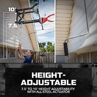 Silverback NXT 54 in Steel Wall-Mounted Basketball Hoop