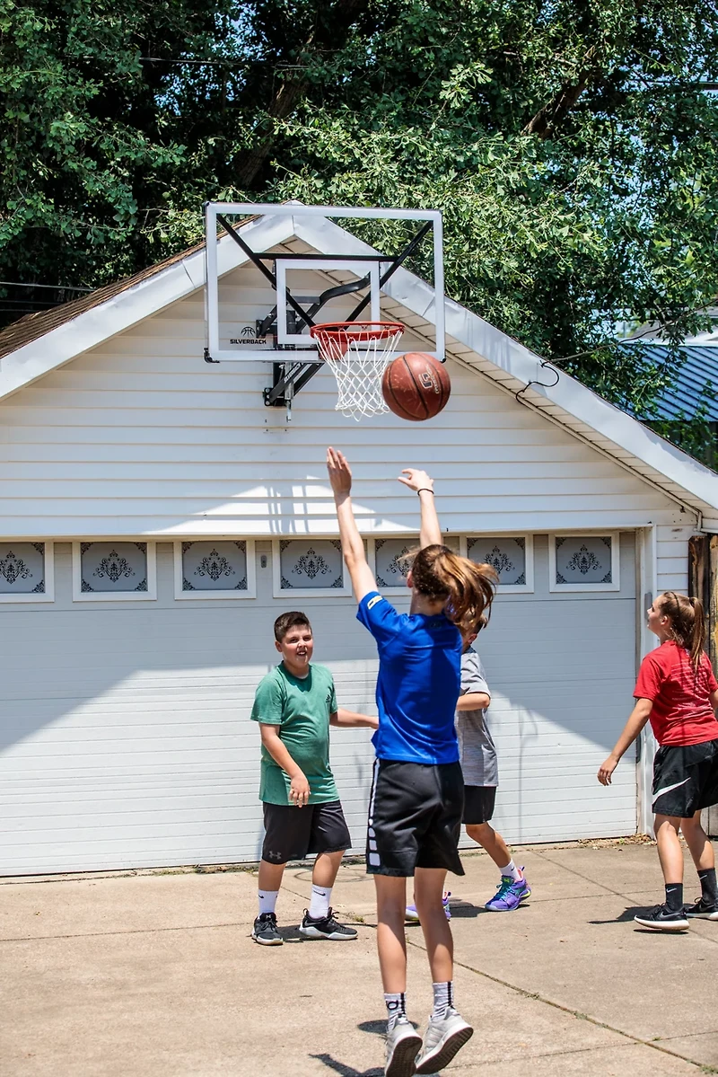 Silverback NXT 54 in Steel Wall-Mounted Basketball Hoop