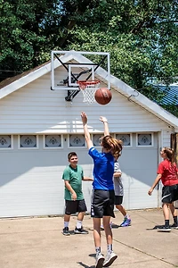 Silverback NXT 54 in Steel Wall-Mounted Basketball Hoop