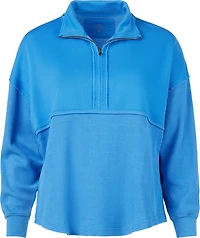 Jadelynn Brooke Women's Ready Or Not Waffle 1/4-Zip Pullover Sweatshirt