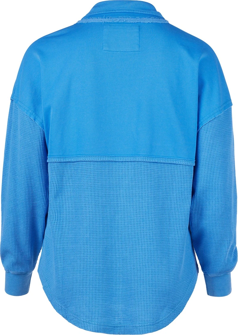 Jadelynn Brooke Women's Ready Or Not Waffle 1/4-Zip Pullover Sweatshirt