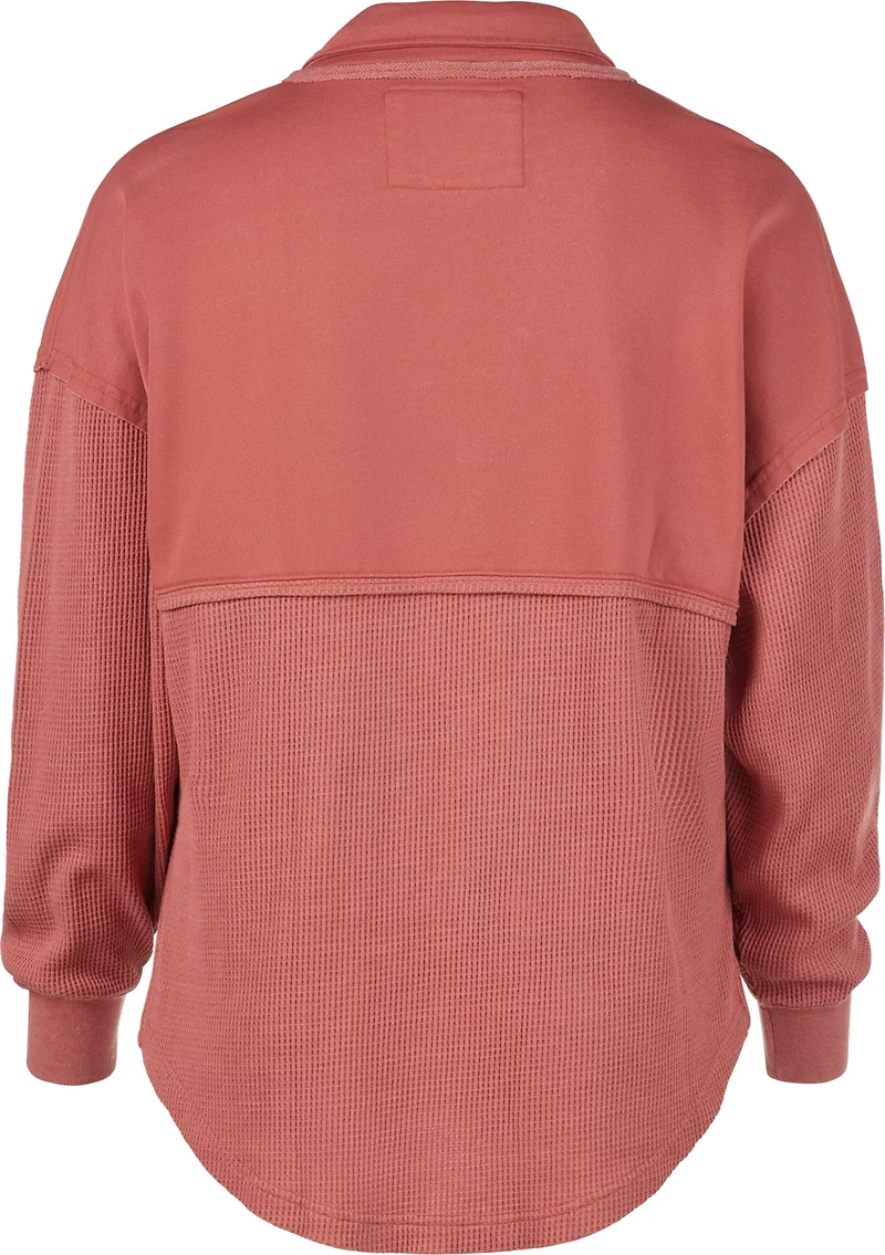 Jadelynn Brooke Women's Ready Or Not Waffle 1/4-Zip Pullover Sweatshirt