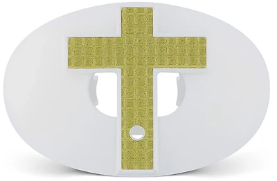 Battle 3-D Diamond Cross Chrome Oxygen Football Mouth Guard