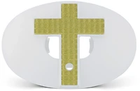 Battle 3-D Diamond Cross Chrome Oxygen Football Mouth Guard