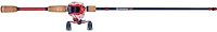 ProFISHiency DRIP Red White Blue 7ft MH Freshwater Baitcast Combo Fishing Rod