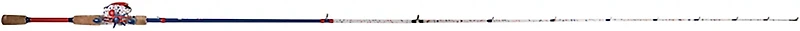 ProFISHiency DRIP Red White Blue 7ft MH Freshwater Baitcast Combo Fishing Rod