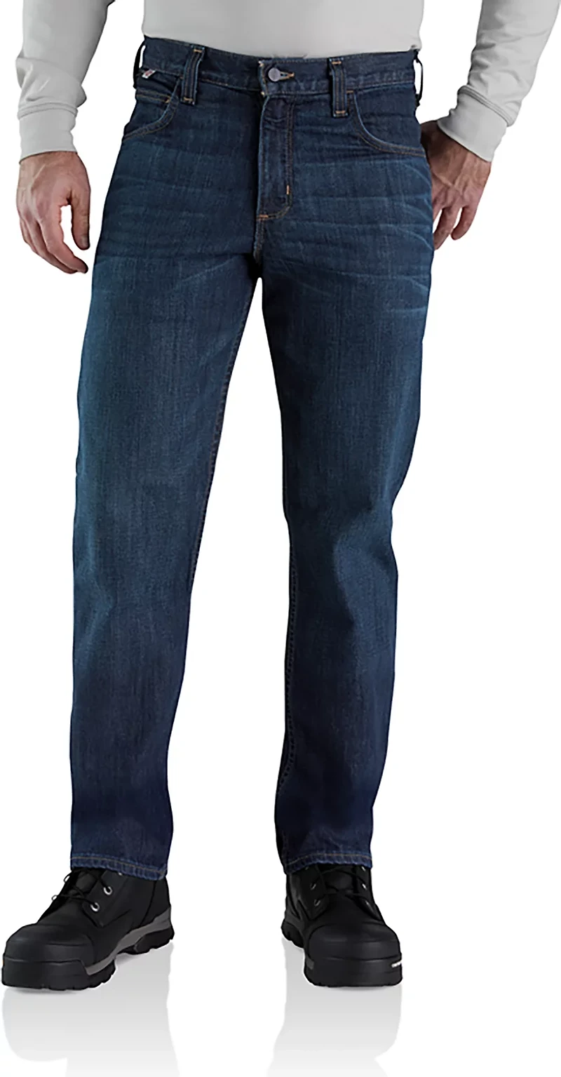 Carhartt Men's Flame-Resistant Straight Fit 5-Pocket Jeans