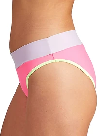Cyn & Luca Juniors' Val Ribbed Banded High Waisted Swim Bottoms