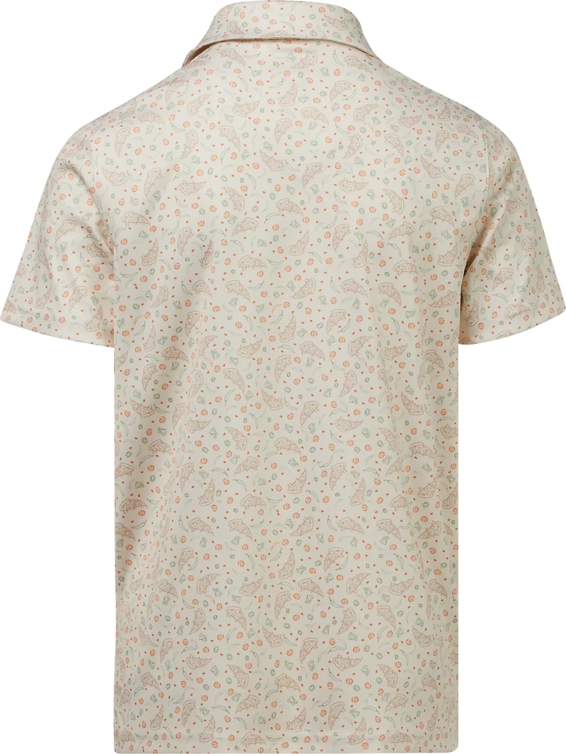 BCG Boys' Golf Pizza Topping Short Sleeve Print Polo