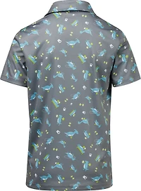 BCG Boys' Golf Dino Gym Short Sleeve Polo