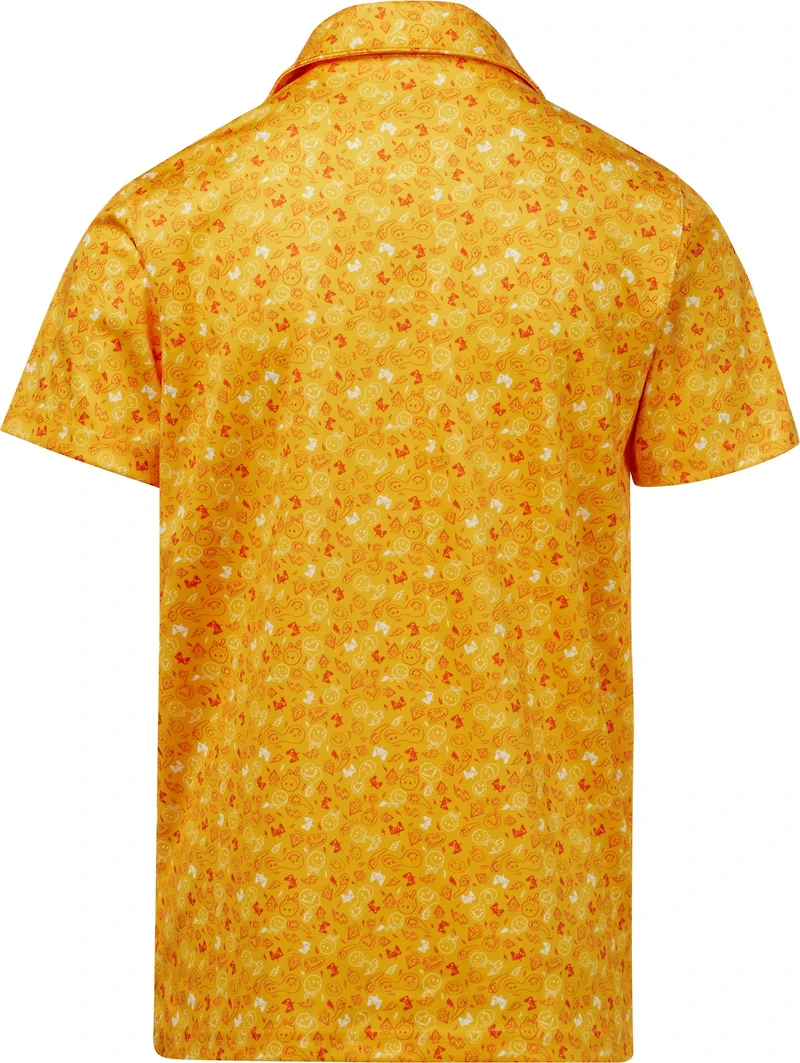 BCG Boys' Golf Game Motif Short Sleeve Polo Shirt