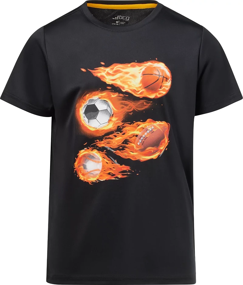 BCG Boys' Training Flame Sport Ball T-shirt