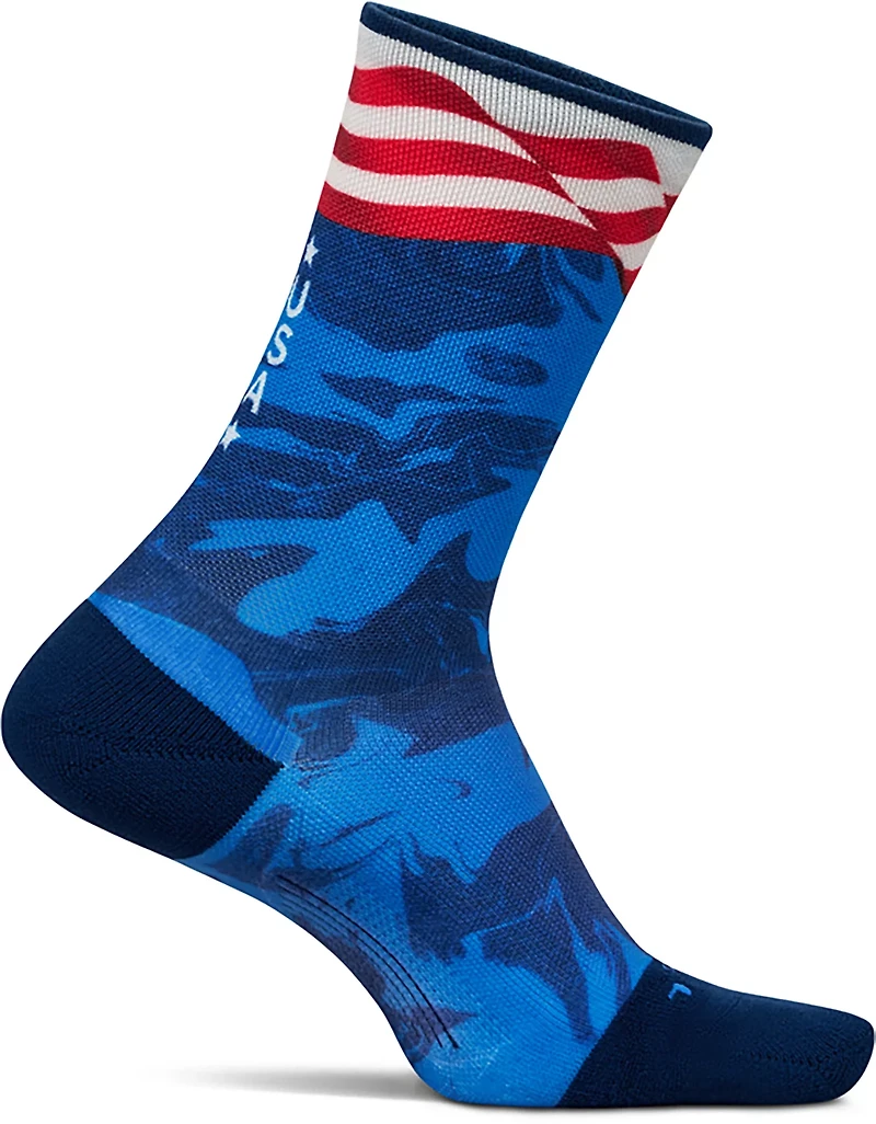 Feetures Elite Adults’ Light Cushion Mini Crew Socks