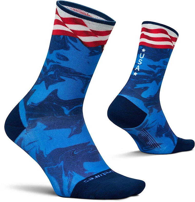 Feetures Elite Adults’ Light Cushion Mini Crew Socks