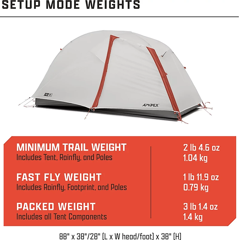 Ampex 1-Person Backpacking Kit XL