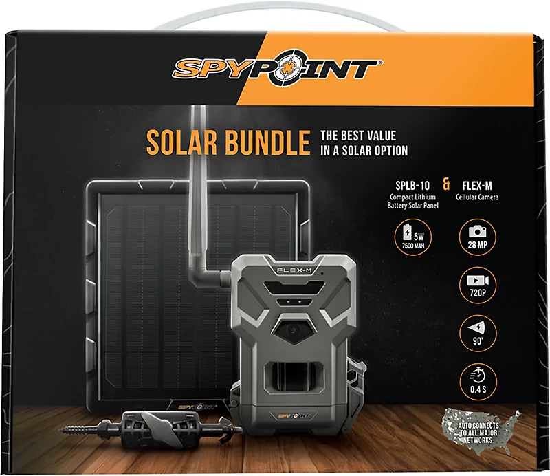 SpyPoint Flex M Cellular Trail Camera with Solar Panel