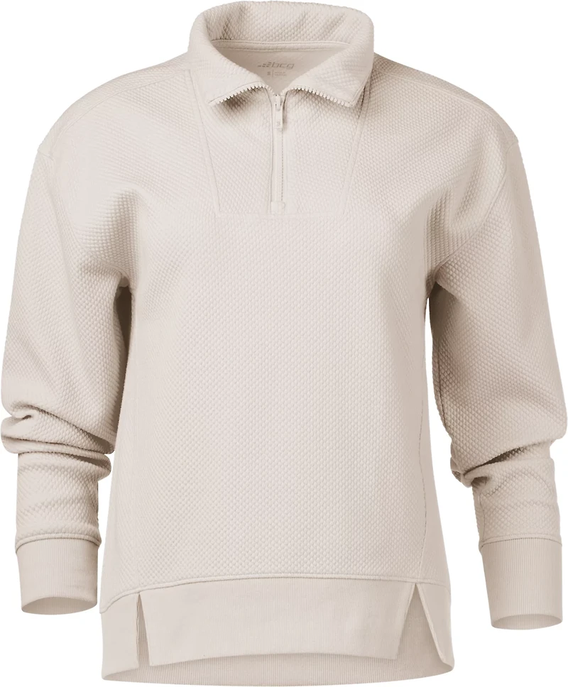BCG Women's Quilted 1/4 Zip Pullover Top
