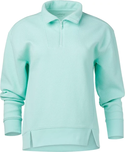 BCG Women's Quilted 1/4 Zip Pullover Top