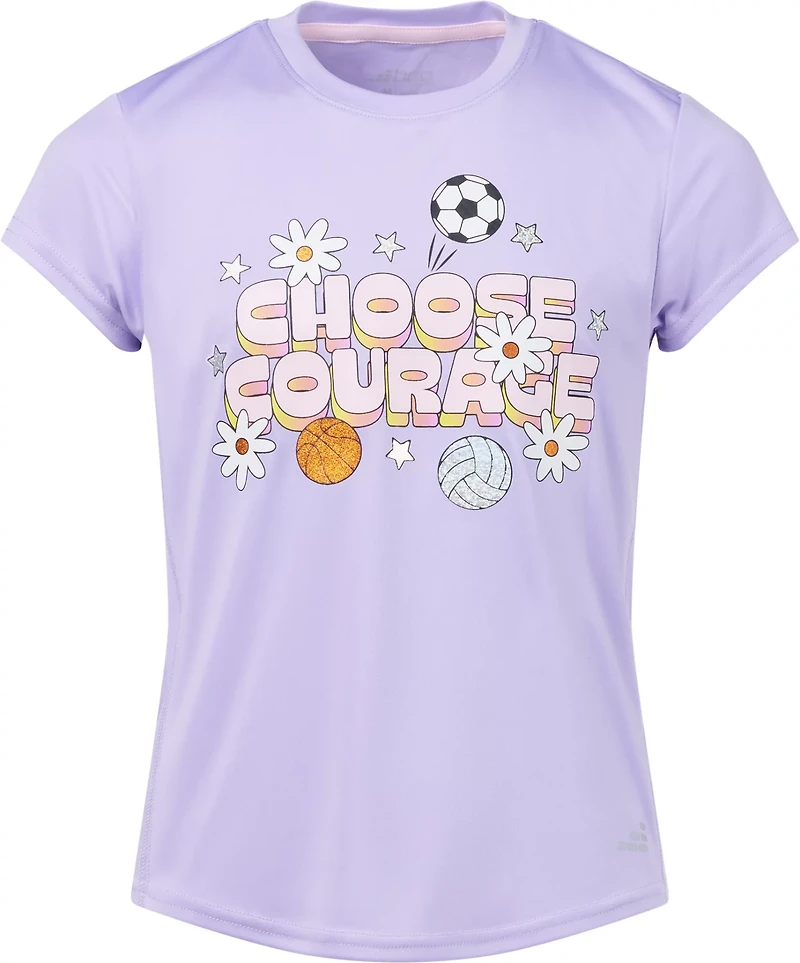BCG Girls' Training Turbo Courage Graphic Short Sleeve T-shirt