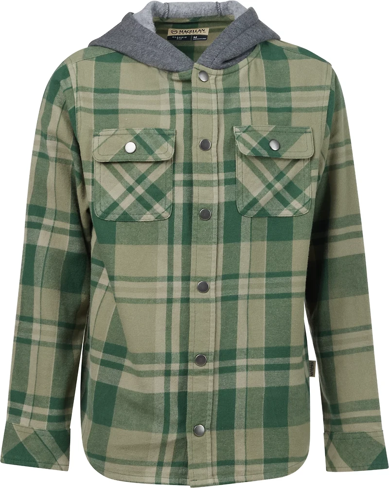 Magellan Outdoors Boys' Campfire Flannel Hoodie