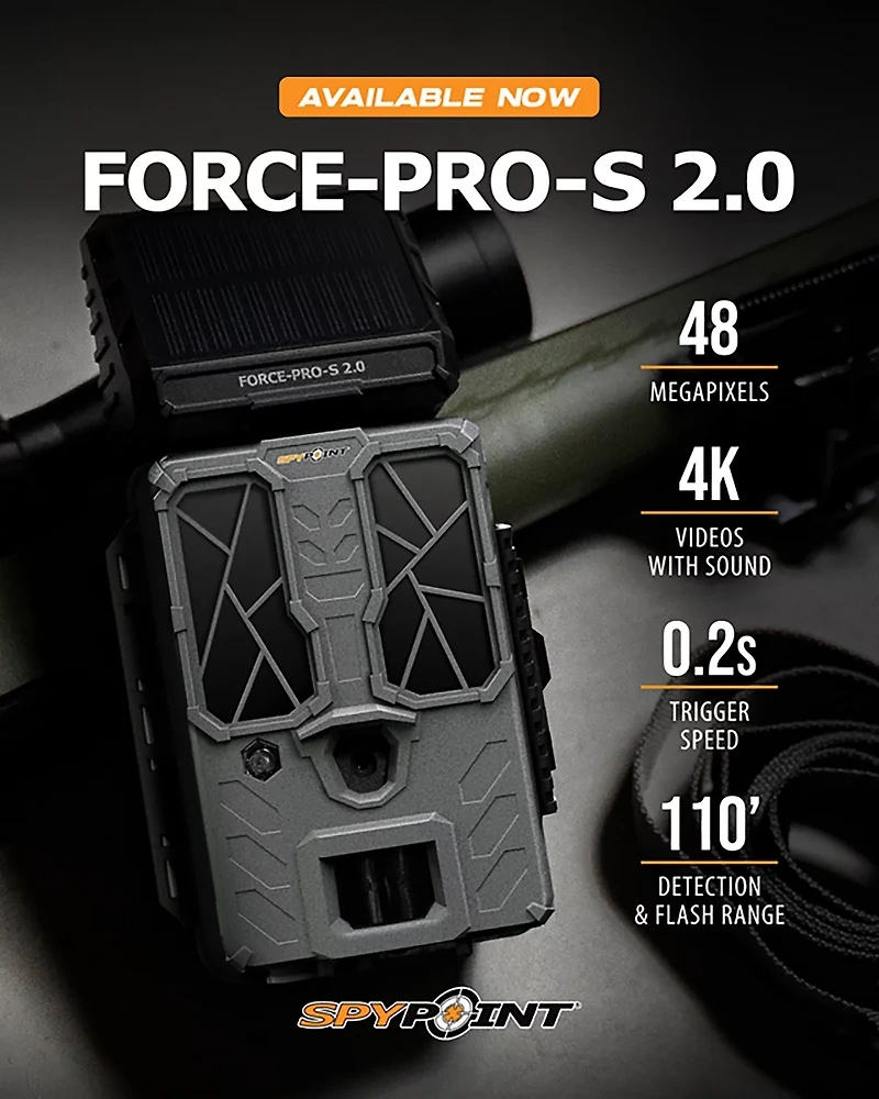 SpyPoint Force-Pro 2.0 Solar Non-Cellular Trail Camera