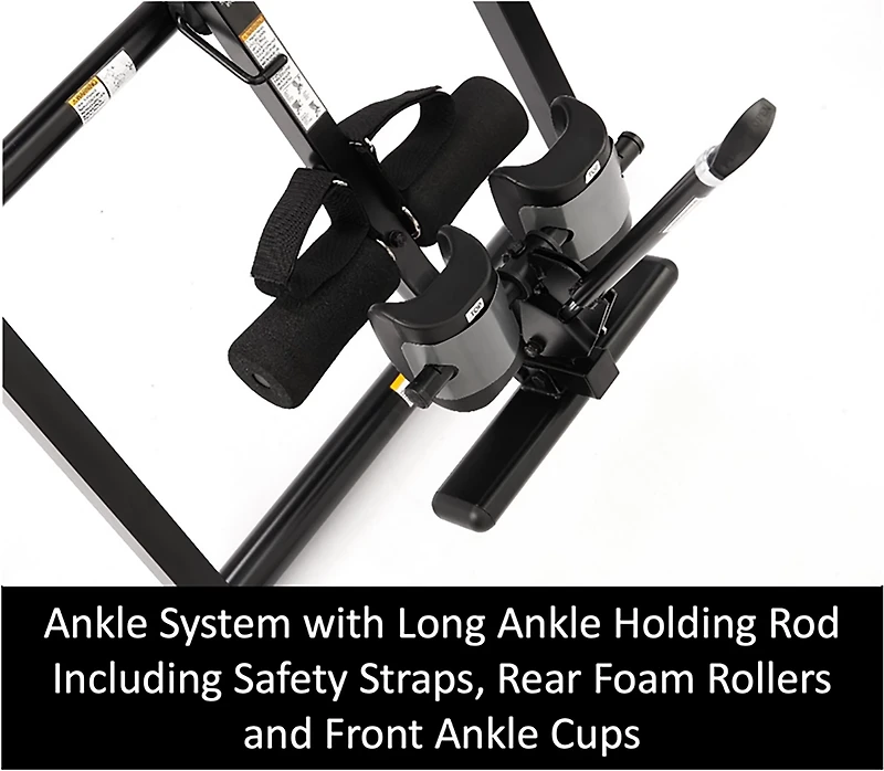 Medisonic Inversion Table w/ Adj Headrest & Removable Horizontal Heat & Massage Lumbar Pad