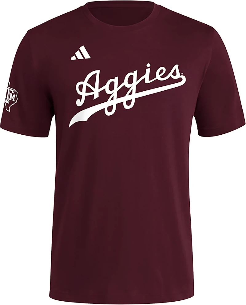 adidas Men's Texas A&M Baseball Wordmark T-shirt