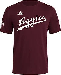 adidas Men's Texas A&M Baseball Wordmark T-shirt