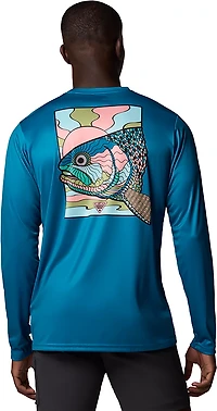 Columbia Sportswear Men's Terminal Tackle PFG Fish Shine Long Sleeve T-shirt
