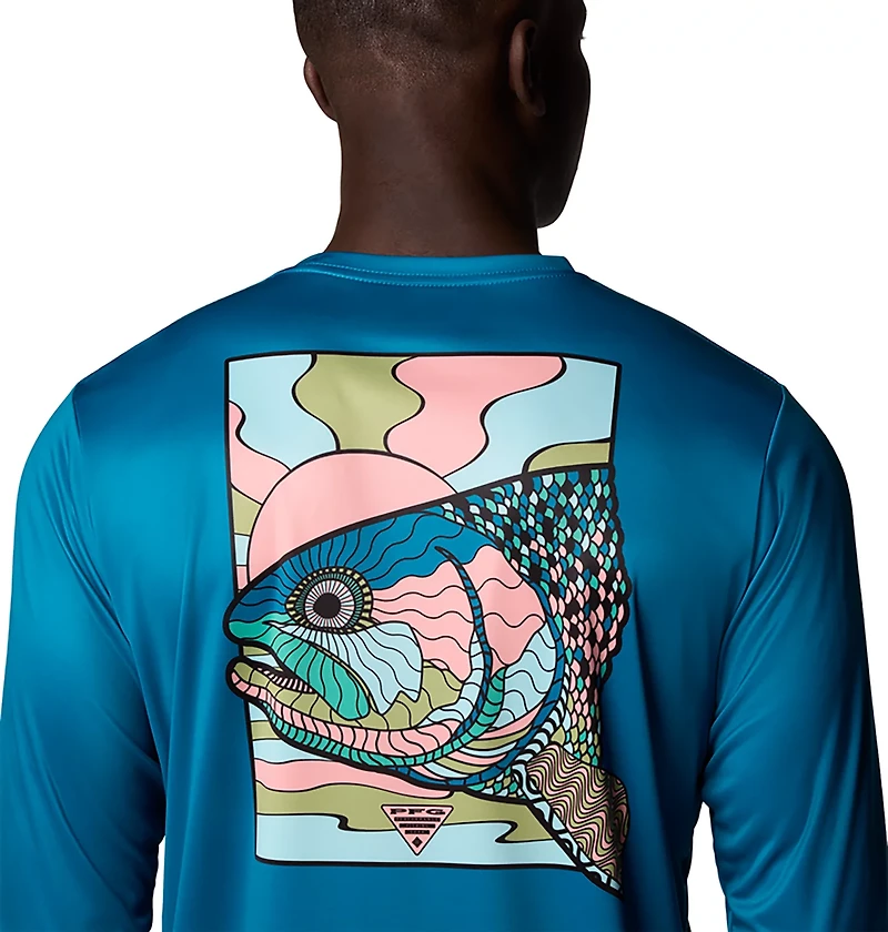 Columbia Sportswear Men's Terminal Tackle PFG Fish Shine Long Sleeve T-shirt