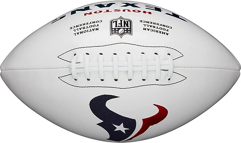 Wilson Houston Texans NFL Live Signature Autograph Football