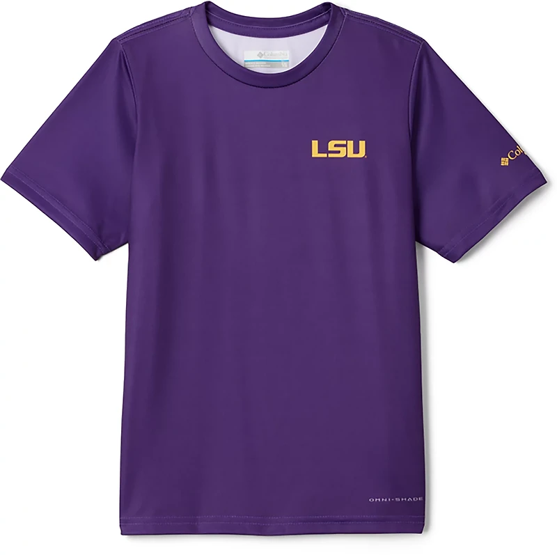 Columbia Sportswear Youth Louisiana State University Flag Terminal Tackle T-shirt